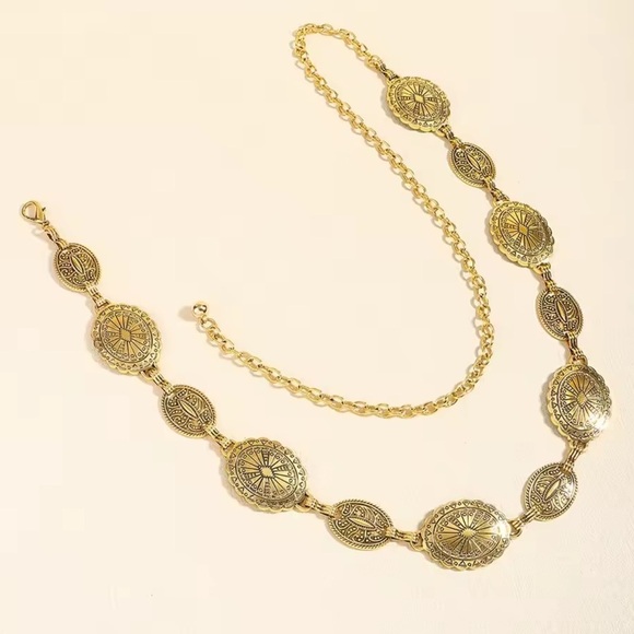 Vintage Retro Gold Chain Belt main image 5